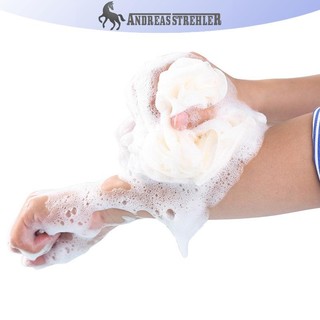 Onetimingfine Tắm Lưới Bọt Biển Tắm Puffs Bong Bóng Body Tẩy Tế Bào Chết Bàn Chải Mềm Tẩy Tế Bào Chết Da Mặt Sau Bàn Chải Đồ Dùng Phòng Tắm VN
