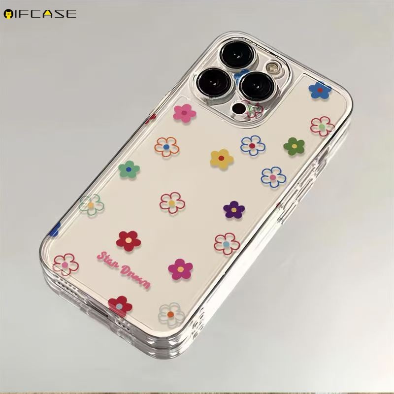 Dành Cho Xiaomi 15 14 14T 13 13T 12 12S 12T 12X 11T Mi 11 11i 10 10T 10S Pro Lite Ultra Mix 4 Ốp Điện Thoại Dễ Thương Nhiều Màu Sắc Dòng Hoa Tươi Mùa Hè Trong Suốt Vỏ Mềm
