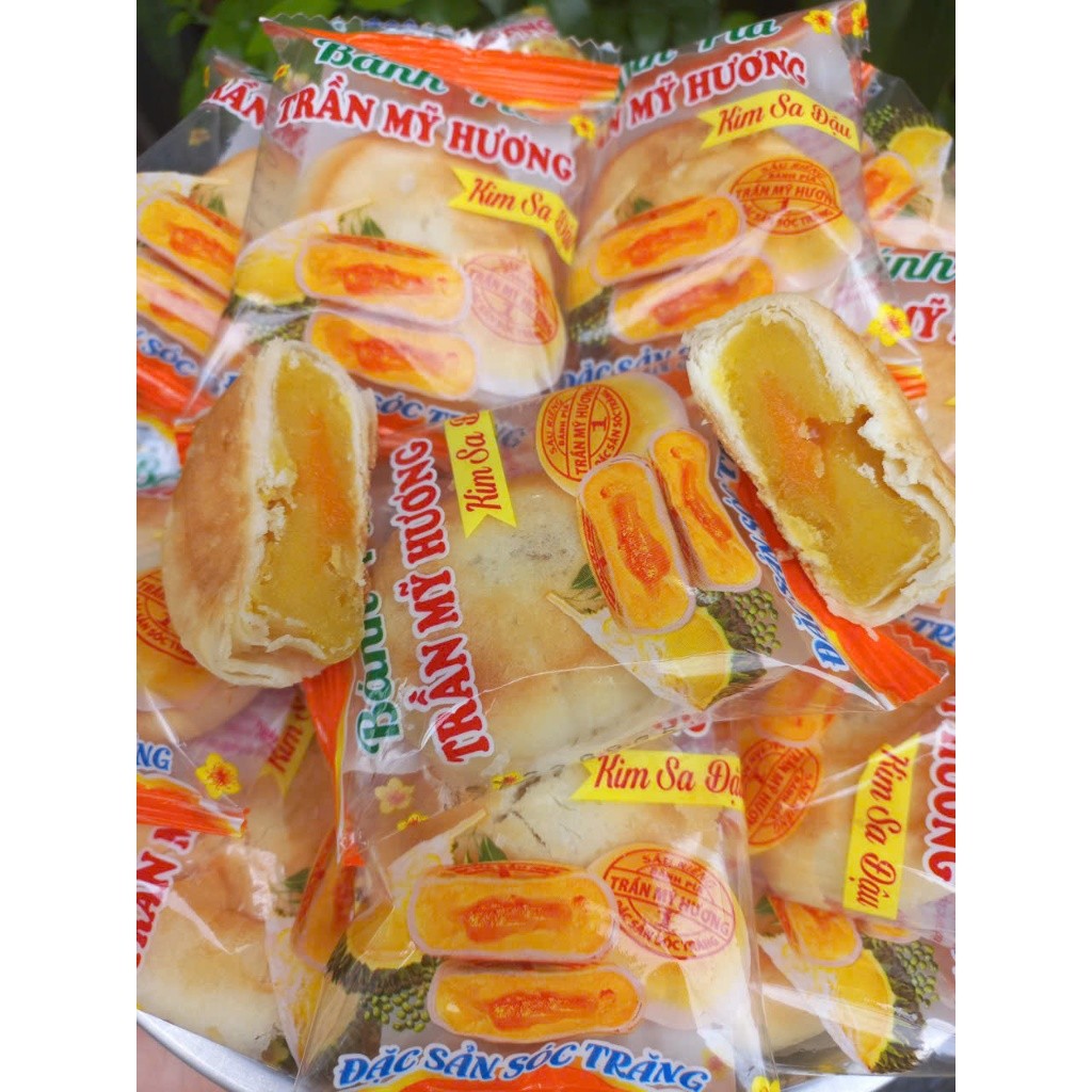 Bánh Pía Mini Nhân Đậu xanh sầu riêng 500G - Bánh kẹo đồ ăn vặt siêu ...