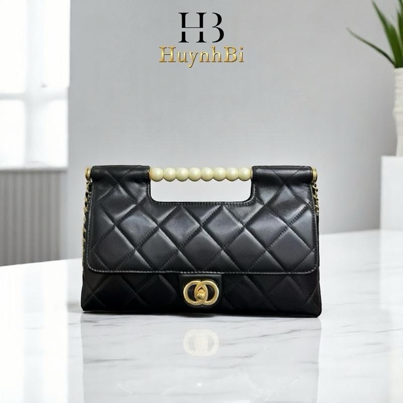 P7_Túi Xách Tay Đeo Da Cừu Thật, Có Hộp Xịn Làm Quà, Kích Thước 25cm HuynhBi Bag