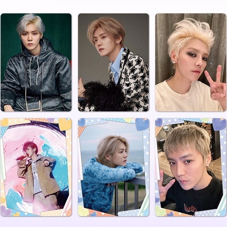 50-55 Cái / hộp EXO Lu Han Photocards LAY Zhang Yixing BAEK HYUN SEHUN Chanyeol SOLO Laser Lomo Cards D.O. Bưu thiếp ba chiều KAI CHEN XIUMIN SUHO YM