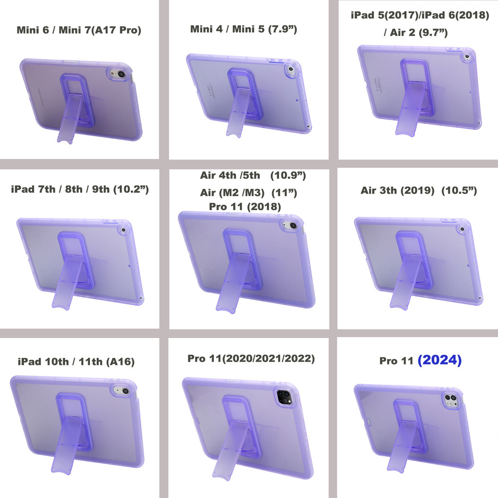 Ốp Lưng Mềm Trong Suốt Cho IPad Mini 4 5 6 7 8 9 10 11 A16 A17 Pro A17Pro Air2 Air3 Air4 Air5 10.9 "10.2" Pro11 Air M2 M3 M4 Pro 11 2024 2025 Cover