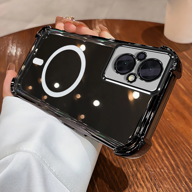 Ốp điện thoại 8Z 5G Reno 7 8 5G Reno8 PRO 5G Vỏ mềm Vỏ chống sốc bằng silicon Thiết kế mới Thẩm mỹ trong suốt với từ tính không dây SJBSWX11