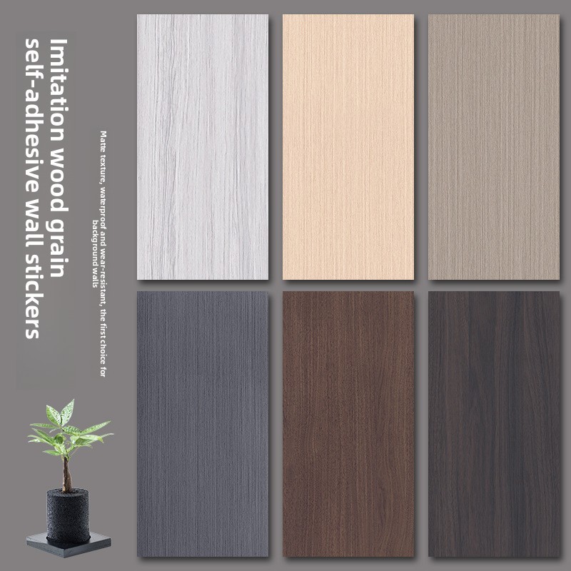 Phong Cách Bắc Âu Da-Feel Nhôm Bảng Nhựa Dán Tường Tự Dính Bìa Tường Xấu Xí Tân Trang Trí Tường Nền Phòng Tắm Tường Chống Mài Mòn Bảng Chống Thấm Nước