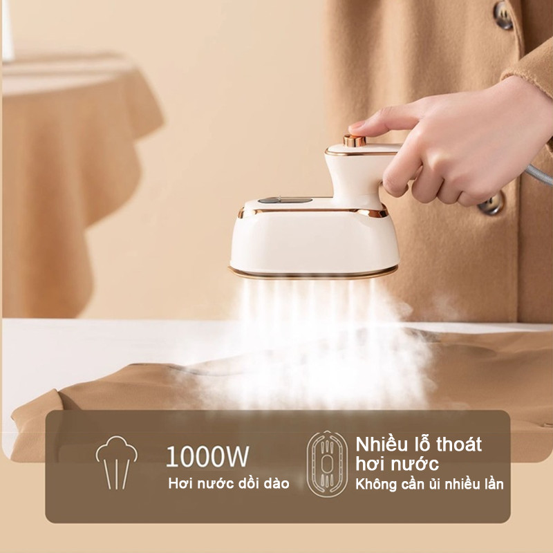 Bàn Ủi Hơi Nước Cầm Tay 2in1 – Ủi Khô Và Nước, Là Quần Áo Mọi Loại Vải, Dung Tích Lớn, Gấp Gọn Du Lịch