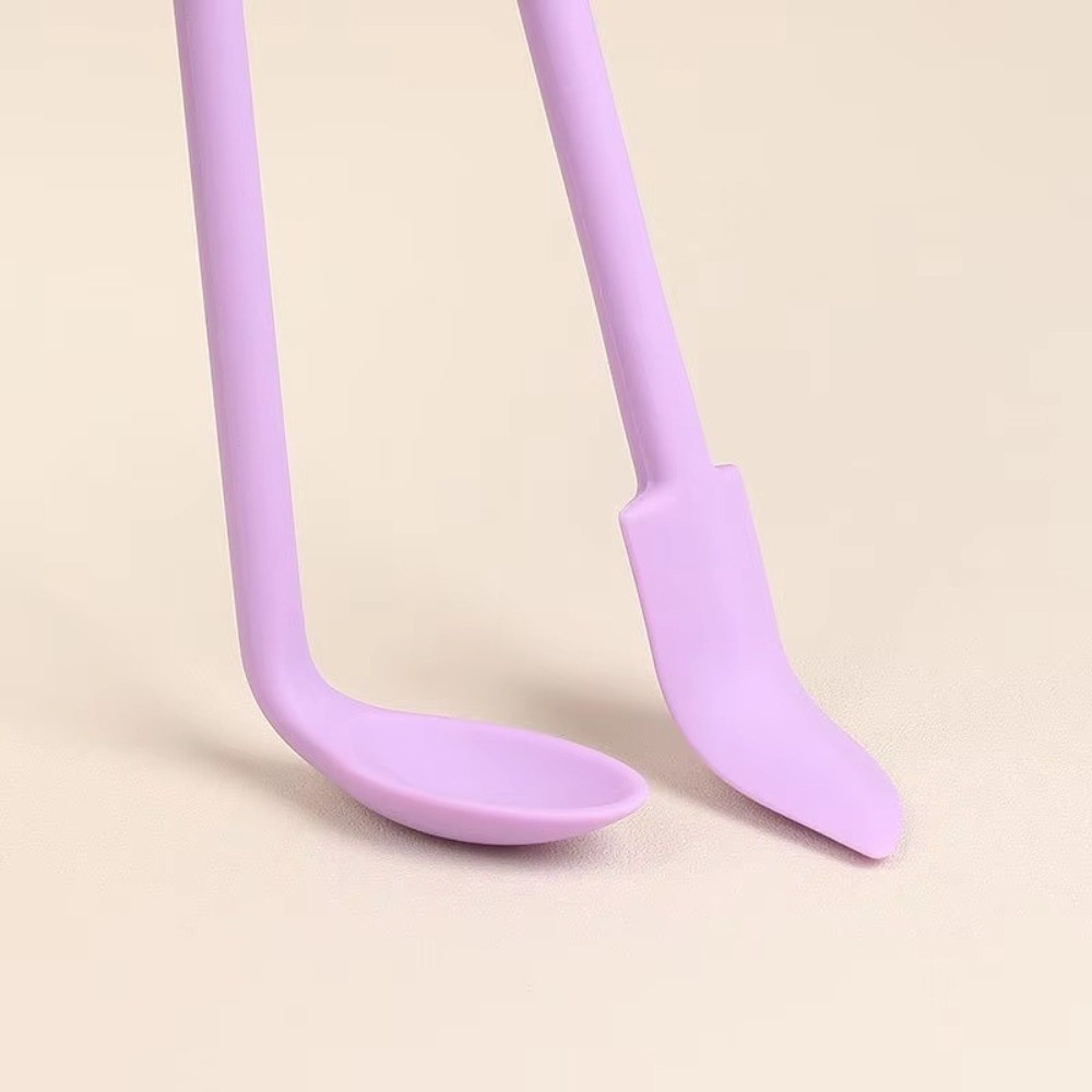 CHEESELY 3 Cái / bộ Bộ thìa mỹ phẩm silicone tái sử dụng, dễ làm sạch, thân thiện môi trường