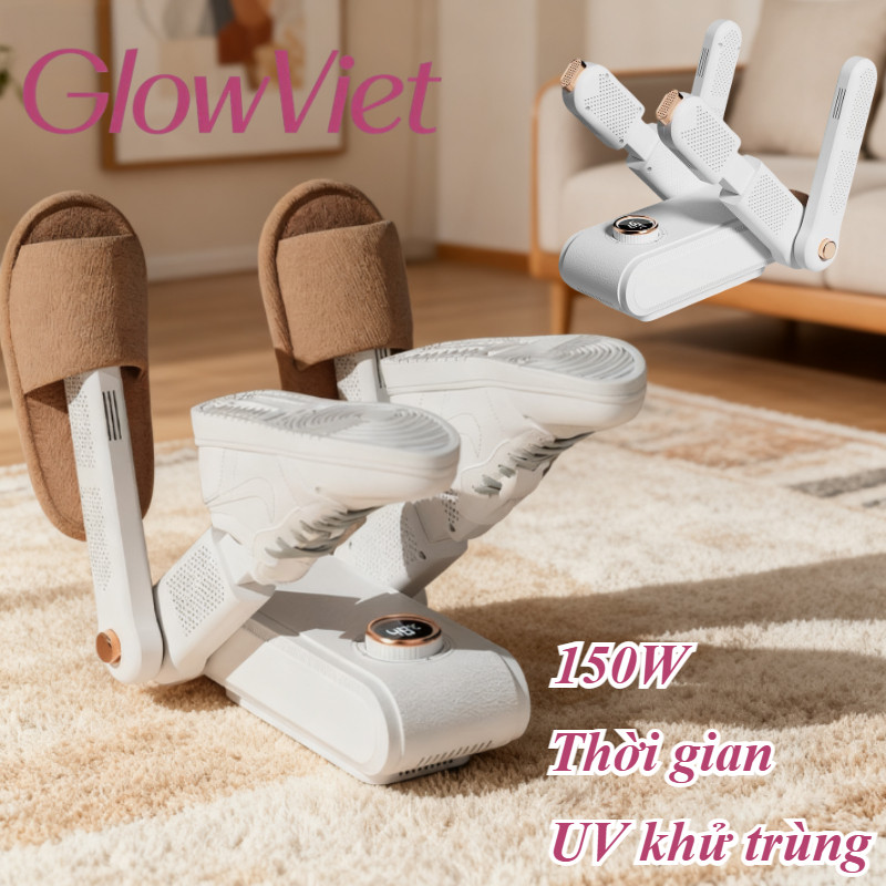 Máy Sấy Giày 4 Cần - Sấy khô, khử khuẩn tia UV, hẹn giờ, khử mùi hiệu quả dùng cho giày và tất