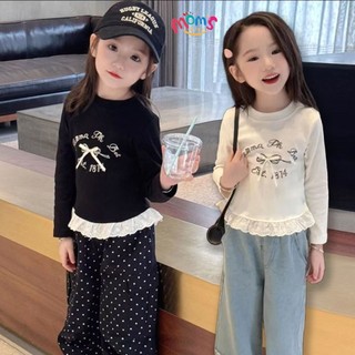 👧 ÁO DàI Tay Cho Bé GáI 3 11 TuổI: ChấT VảI MềM MịN ThoáNg Khí, Nơ Xinh áO Cho Bé GáI Thun áO Thun