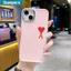 Ốp Điện Thoại IBumpers Thư Trái Tim Tối Giản Họa Tiết Một Silicon Mềm Cao Cấp Chống Sốc Cho iPhone 11 12 13 14 15 16 17 Pro Max IP 7 8 Plus Iphon X XS XR Xs max