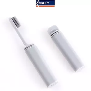 MAKY Vệ Sinh Miệng Di Động Dùng Một Lần Có Thể Gập Lại Du Lịch Cắm Trại Bàn Chải Đánh Răng Đi Bộ Bàn Chải Đánh Răng Dụng Cụ Làm Sạch Răng Gấp Bàn Chải Đánh Răng VN