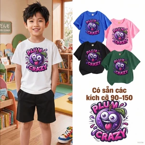 Áo thun bé trai hình dễ thương Size 90-150 bé trai 10-40kg Mềm mại Cho bé từ 2-12 tuổi