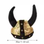 THEGIRL8B Bò Sừng Mũ, Nhập Vai Chơi Trang Phục Mũ Halloween, Thời Trang Viking Vải Đen Bò Đầu Mũ Người Lớn Trẻ Em