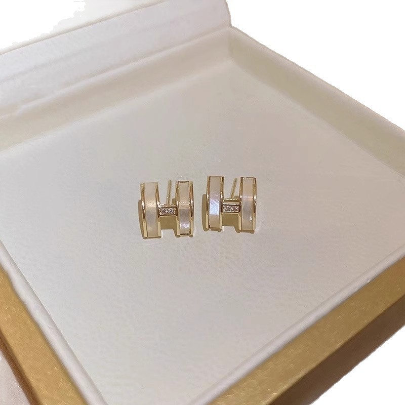Bông tai vàng thanh lịch sang trọng nhẹ bạc s925