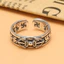 Nhẫn vajra cổ điển, unisex, có thể điều chỉnh mở, nhẫn độc đáo hợp thời trang phong cách dân tộc