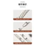 Dây đeo đồng hồ bằng thép không gỉ 00985 / 14mm Mô hình chữ T ba hạt bằng thép không gỉ / Đồng hồ thông minh Dây đeo thay thế chuyên dụng / Phụ kiện dây đeo bằng thép phù hợp thời trang / Dây chuyền đồng hồ đa năng thể thao giải trí