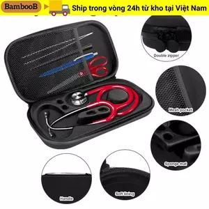 Gói Thiết Bị Y Tế BAMBOOB, Ống Nghe Có Dây Kéo Cứng, Túi Bảo Quản EVA Dung Tích Lớn Chống Sốc Di Động Tại Nhà