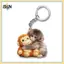B & N Dễ Thương Punch Khỉ Sang Trọng Búp Bê Móc Khóa Anime Hoạt Hình Đồ Chơi Cho Bàn Văn Phòng Phụ Kiện Xe Hơi.