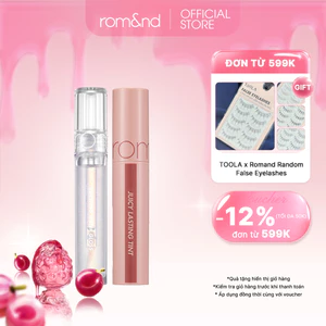 Combo Son Tint Romand Juicy Lasting Tint + Son Bóng Romand Glasting Water Gloss