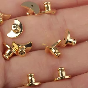 Flgo 10 Miếng Dán Bông Tai Thay Thế Cho Roopy Tai Kim Loại An Toàn Nút Tai Giữ
