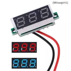 Đồng hồ đo điện áp kế kỹ thuật số LED DC 5-30V 0,28 Inch cho ô tô tự động di động [Vn]