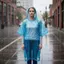 {AKIN} Áo mưa thẻ bảy màu 1 chiếc 7 chiếc Poncho chống thấm nước nén nhẹ cho các sự kiện khẩn cấp ngoài trời Du lịch {a}