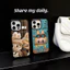Ốp điện thoại di động cotton hoạt hình dễ thương Apple 16promax iPhone17
