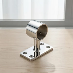Giá đỡ lan can có đế hình chữ nhật bằng thép không gỉ 316 cấp đường ray phù hợp Ổ cắm ống Phần cứng hạng nặng Slimline