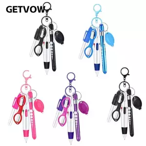 Bộ bút bi có thể thu vào GETVOW, Bút y tá bút đánh dấu vĩnh viễn đa chức năng 6 trong 1, Kẹp huy hiệu y tá thời trang Bộ huy hiệu y tá Bộ bút bi có thể tháo rời