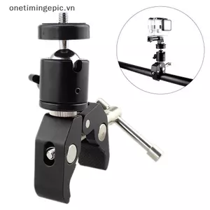 VFZ 1 Bộ Kẹp Vít 1 / 4 Kim Loại CNC Siêu Kẹp Với 360° Mini Ball Head Qui Release Kẹp Braet Tripod Mount cho máy ảnh OTE