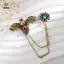 Vintage Động Vật Dễ Thương Ong Kim Loại Dây Xích Thổ Cẩm Người Phù Hợp Với Áo Sơ Mi Pin Nữ Áo Phụ Kiện Trang Sức Quà Tặng [Mina]