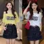 Phong cách Pháp mùa hè Phong cách Hàn Quốc Màu sắc tương phản Áo thun ngắn tay bằng vải Cotton đeo chéo in hình dáng rộng mỏng hơn trông thường ngày Niche Top nữ