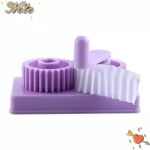 NOTE1 Giấy Quilling Crimper, Chức năng uốn màu tím Máy giấy uốn, Công cụ dập nổi Bump Máy nhăn nhựa Máy làm sóng Giấy Crimper Dụng cụ tác phẩm nghệ thuật thủ công