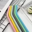 Có Thể Tháo Rời Có Thể Tái Sử Dụng Nhiệt Độ Cao Uống Silicone Ống Hút Bàn Chải Làm Sạch Túi Bảo Quản Khuỷu Tay Ống Thẳng Tùy Chọn 27IJ