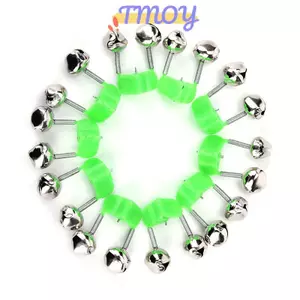 TMOY 10 Chiếc Cần Câu Cắn Chuông Báo Động Đôi Chuông Kẹp Cảnh Báo Câu Cá Câu Chuyện Dụng Cụ TMOY