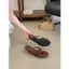 TT Dệt Dép xỏ ngón Dép xỏ ngón Mùa hè Dép xỏ ngón Dép xỏ ngón Giày đi nghỉ bằng da thật