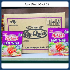 Thùng 60 Gói Lẩu thái Aji-Quick 60 gói 59g Tiện lợi Thơm ngon