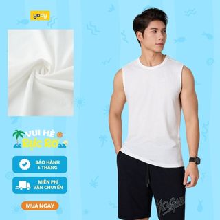 [EASY OFFICE] Áo ba lỗ nam YODY áo tanktop basic vải thoáng mát cả ngày MCTA26A001