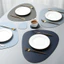 Da PU Bắc Âu Cách Nhiệt Placemat Tam Giác Bàn Thảm Chống Trơn Trượt Chống Thấm Nước Đĩa Ăn Thảm Bát Thảm Coaster DM0H
