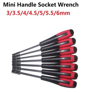 [FUXIN] Trình điều khiển ổ cắm đai ốc hình rỗng Hex 3-6mm Ổ cắm tay cầm Mini Tua vít cờ lê