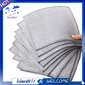 Vệ sinh nhà bếp không dầu với giẻ len bằng thép, Vải bát đĩa dây thép hạng nặng cho bát đĩa và chậu