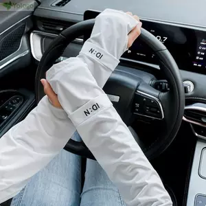 Tay áo chống nắng YOLOGO, Bảo vệ cánh tay thoáng khí màu trơn, Bảo vệ cánh tay bằng lụa băng Găng tay lụa ngoài trời
