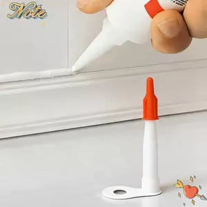 NOTE1 10 / 20 Cái Mở rộng vòi phun Caulking, Ống mềm và cứng có nắp caulk, Ứng dụng bịt kín nhựa tiết kiệm caulk đa năng Bộ phận công cụ đầu chuyển đổi cong