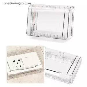 VFZ 1PC Tự Dính Chống Thấm Nước Cắm Điện Bao Bắn Hộp Đậu Nành Công Tắc Bảo Vệ Hộp Bảo Vệ Đồ Dùng Phòng Tắm OTE