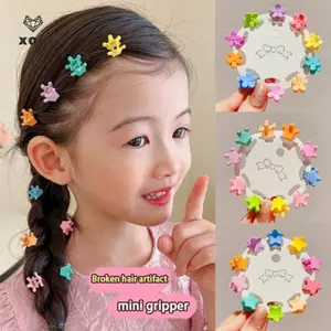 Mới 10 Chiếc Sang Trọng Mờ Nhựa Mini Vuốt Tóc Kẹp Cua Bé Gilrs Ngọt Ngào Nhỏ Kẹp Tóc Barrettes Mũ Phụ Kiện Thời Trang [Mina]