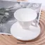 Bộ cốc Espresso sứ DONOVANQQ, Cốc cà phê tối giản xương Trung Quốc, Cốc trà hình nón cổ điển Cốc Demitasse Cafe