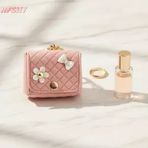 HFSHY Mini PU Tai Nghe Túi Móc Khóa Bền Chống Nước Túi Di Động Cho Lipsti Túi Sử Dụng Hàng Ngày Mặt Dây Chuyền VN