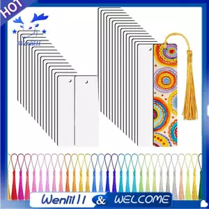 30 Chiếc Thăng Hoa Trống Đánh Dấu Trang, Thăng Hoa Trống Với 30 Chiếc Tua Rua Nhiều Màu Sắc Cho DIY Đánh Dấu Trang Thủ Công Dự Án