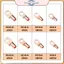 Pin Điện Thiết Bị Đầu Cuối Cáp Đồng Lug Kit 60 Chiếc Kết Thúc Đóng Hộp Lỗ Bu Lông Kết Nối Cho Xe Điện Phân Phối.