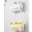 Giỏ đựng đồ maybest có móc treo Đồ dùng tắm gia đình sắp xếp cho nhà bếp gia đình Phòng tắm Nhà vệ sinh Hộp đựng đa chức năng {VN}
