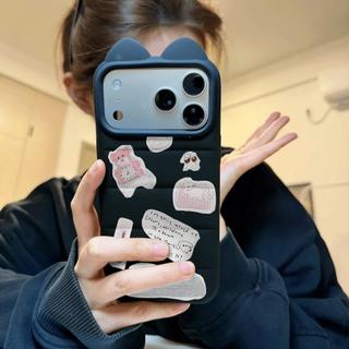 Stickers Gấu Nhỏ Đối với trường hợp iPhone 17pro iphone16/15/14 lỗ lớn 13/12/11 mới